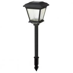 Solar 15 Lumens Black Outdoor Integrated LED Landscape Path Light (6-Pack); Weather/Water/Rust Resistant by Hampton Bay -Hampton Bay Sales matte black hampton bay path lights 84066 a0 1000