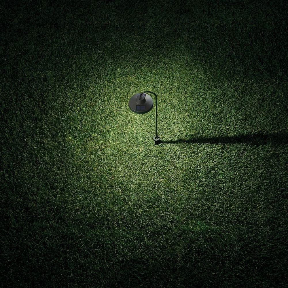 Covington Solar 15 Lumens Matte Black Integrated LED Modern Farmhouse Path Light (2-Pack); Weather/Water/Rust Resistant by Hampton Bay 3 Covington Solar 15 Lumens Matte Black Integrated LED Modern Farmhouse Path Light (2-Pack); Weather/Water/Rust Resistant by Hampton Bay - Image 3