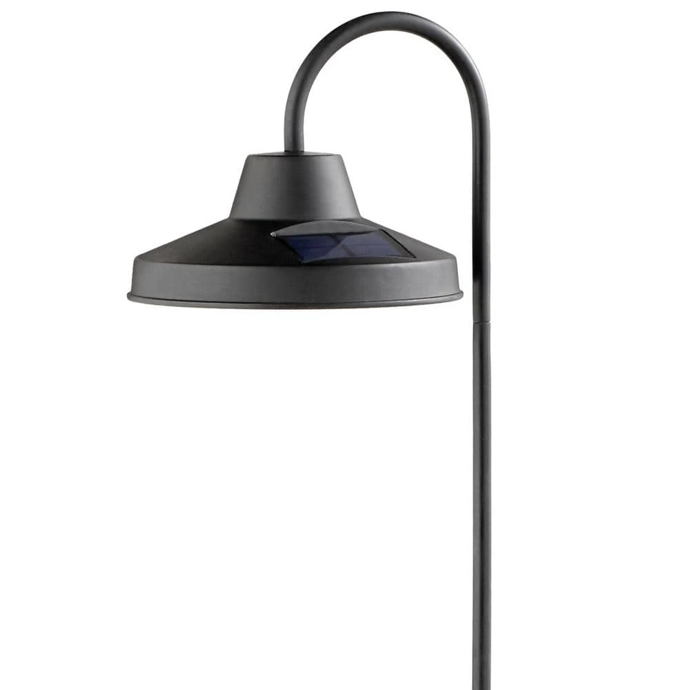 Covington Solar 15 Lumens Matte Black Integrated LED Modern Farmhouse Path Light (2-Pack); Weather/Water/Rust Resistant by Hampton Bay 6 Covington Solar 15 Lumens Matte Black Integrated LED Modern Farmhouse Path Light (2-Pack); Weather/Water/Rust Resistant by Hampton Bay - Image 6