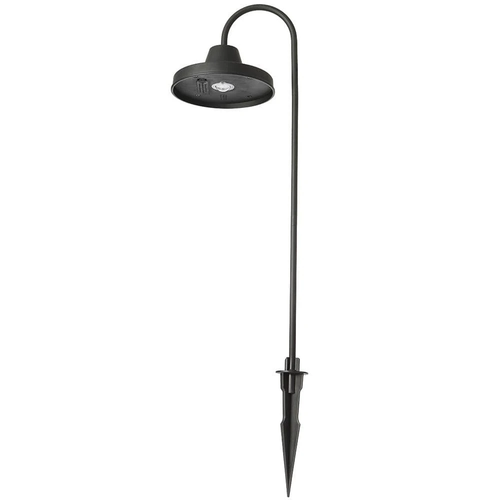 Covington Solar 15 Lumens Matte Black Integrated LED Modern Farmhouse Path Light (2-Pack); Weather/Water/Rust Resistant by Hampton Bay 7 Covington Solar 15 Lumens Matte Black Integrated LED Modern Farmhouse Path Light (2-Pack); Weather/Water/Rust Resistant by Hampton Bay - Image 7