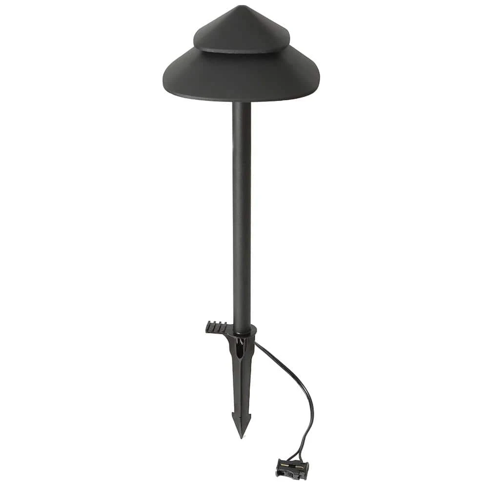 Low Voltage 90 Lumens Matte Black Outdoor Integrated LED Architectural Path Light; Weather/Water/Rust Resistant by Hampton Bay 4 Low Voltage 90 Lumens Matte Black Outdoor Integrated LED Architectural Path Light; Weather/Water/Rust Resistant by Hampton Bay - Image 4