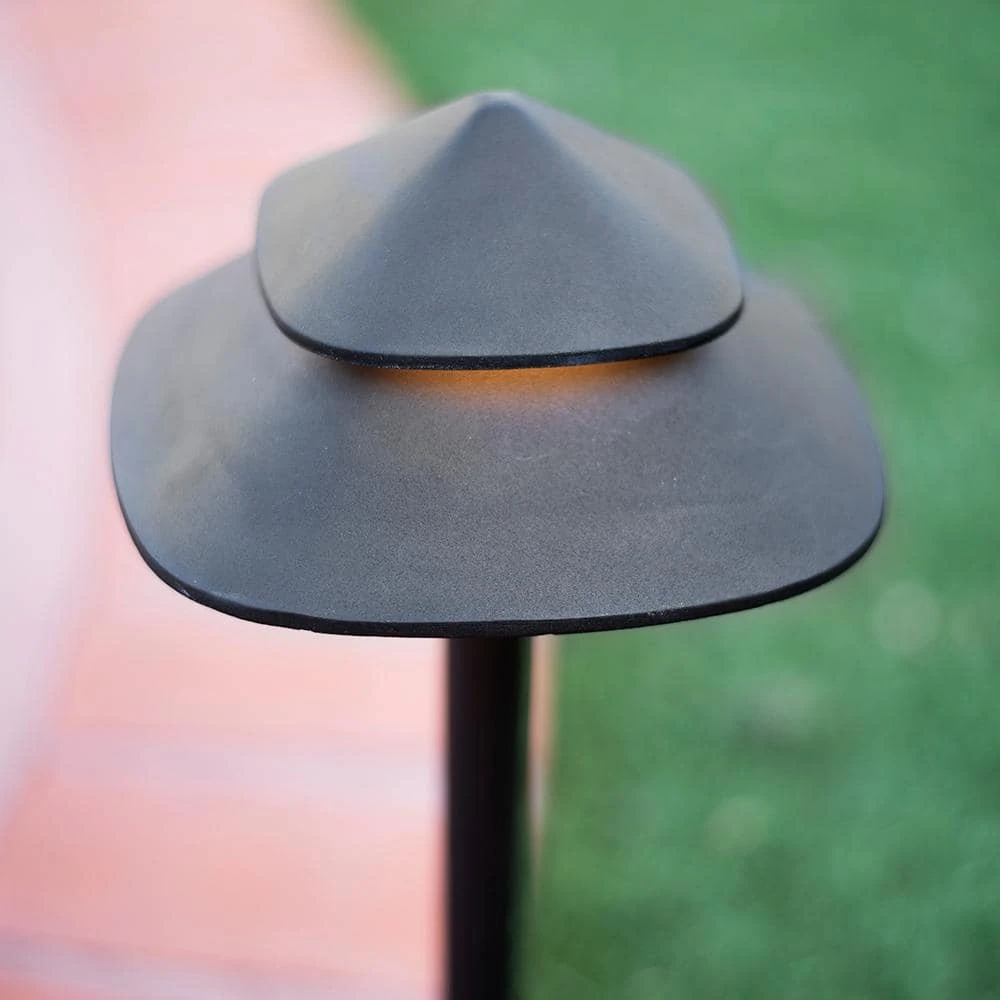 Low Voltage 90 Lumens Matte Black Outdoor Integrated LED Architectural Path Light; Weather/Water/Rust Resistant by Hampton Bay 3 Low Voltage 90 Lumens Matte Black Outdoor Integrated LED Architectural Path Light; Weather/Water/Rust Resistant by Hampton Bay - Image 3