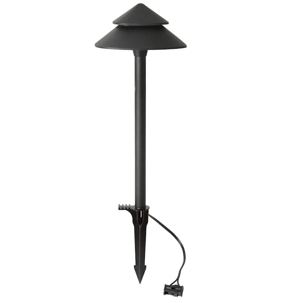Low Voltage 90 Lumens Matte Black Outdoor Integrated LED Architectural Path Light; Weather/Water/Rust Resistant by Hampton Bay 1 Low Voltage 90 Lumens Matte Black Outdoor Integrated LED Architectural Path Light; Weather/Water/Rust Resistant by Hampton Bay