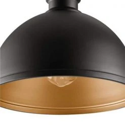 Talullah 1-Light Matte Black Pendant Lighting with Gold Interior by Hampton Bay 17 Talullah 1-Light Matte Black Pendant Lighting with Gold Interior by Hampton Bay -Hampton Bay Sales matte black hampton bay pendant lights 60953 40 1000