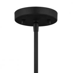 Sutton Place 1-Light Matte Black Pendant by Hampton Bay -Hampton Bay Sales matte black hampton bay pendant lights 65158 1d 1000