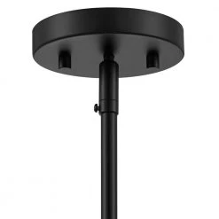 Rockland 1-Light Matte Black Mini Pendant by Hampton Bay -Hampton Bay Sales matte black hampton bay pendant lights hb3686 43 1d 1000