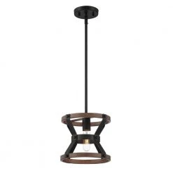 Rockland 1-Light Matte Black Mini Pendant by Hampton Bay -Hampton Bay Sales matte black hampton bay pendant lights hb3686 43 c3 1000