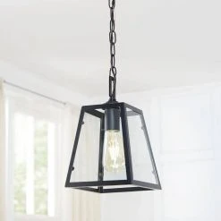 Knightley 1-Light Matte Black and Glass Mini Pendant by Hampton Bay 17 Knightley 1-Light Matte Black and Glass Mini Pendant by Hampton Bay -Hampton Bay Sales matte black hampton bay pendant lights p113 bkk 1d 1000