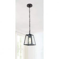 Knightley 1-Light Matte Black and Glass Mini Pendant by Hampton Bay 19 Knightley 1-Light Matte Black and Glass Mini Pendant by Hampton Bay -Hampton Bay Sales matte black hampton bay pendant lights p113 bkk c3 1000