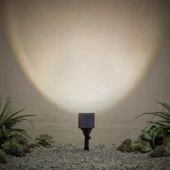 Solar 50 Lumens Black Outdoor Integrated LED Adjustable Beam Spotlight (2-Pack); Weather/Water/Rust Resistant by Hampton Bay 9 Solar 50 Lumens Black Outdoor Integrated LED Adjustable Beam Spotlight (2-Pack); Weather/Water/Rust Resistant by Hampton Bay -Hampton Bay Sales matte black hampton bay spotlights 93021 4f 1000