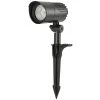 Low Voltage 370 Lumens Black Outdoor Integrated LED Spotlight with White Color Changing Technology; Weather Resistant by Hampton Bay