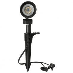 Low Voltage 370 Lumens Black Outdoor Integrated LED Spotlight with White Color Changing Technology; Weather Resistant by Hampton Bay 12 Low Voltage 370 Lumens Black Outdoor Integrated LED Spotlight with White Color Changing Technology; Weather Resistant by Hampton Bay -Hampton Bay Sales matte black hampton bay spotlights 93400 a0 1000
