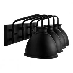 Tallulah 30 in. 4-Light Black Bathroom Vanity Light by Hampton Bay -Hampton Bay Sales matte black hampton bay vanity lighting 51903 1d 1000