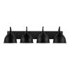 Tallulah 30 in. 4-Light Black Bathroom Vanity Light by Hampton Bay