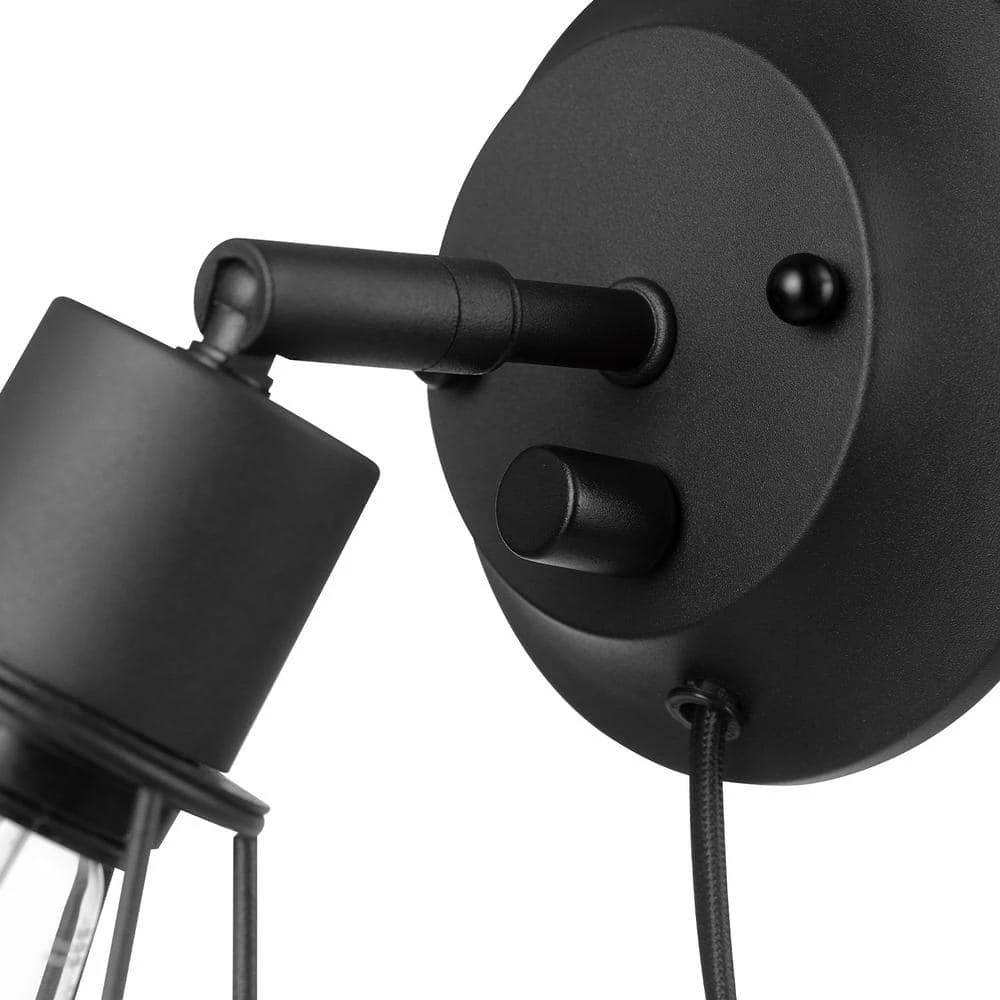 Bryson 1-Light Matte Black Wall Sconce by Hampton Bay 6 Bryson 1-Light Matte Black Wall Sconce by Hampton Bay - Image 6