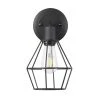 Bryson 1-Light Matte Black Wall Sconce by Hampton Bay