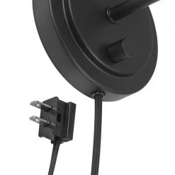 Ridgeway 1-Light Matte Black Wall Sconce by Hampton Bay -Hampton Bay Sales matte black hampton bay vanity lighting 65755 1f 1000