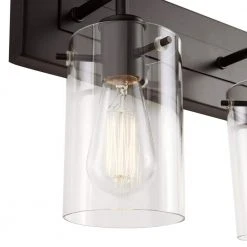 Regan 29.25 in. 4-Light Matte Black Bathroom Vanity Light with Clear Glass Shades by Hampton Bay 23 Regan 29.25 in. 4-Light Matte Black Bathroom Vanity Light with Clear Glass Shades by Hampton Bay -Hampton Bay Sales matte black hampton bay vanity lighting dshd19574v3 44 1000