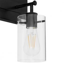 Regan 29.25 in. 4-Light Matte Black Bathroom Vanity Light with Clear Glass Shades by Hampton Bay 17 Regan 29.25 in. 4-Light Matte Black Bathroom Vanity Light with Clear Glass Shades by Hampton Bay -Hampton Bay Sales matte black hampton bay vanity lighting dshd19574v3 a0 1000