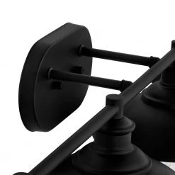 Reynolds Park 38.5 in. 4-Light Matte Black Bathroom Vanity Light by Hampton Bay -Hampton Bay Sales matte black hampton bay vanity lighting dshd19575v1 1d 1000