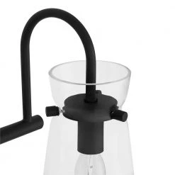 Vinton Place 22 in. 3-Light Matte Black Bathroom Vanity Light with Clear Shades by Hampton Bay -Hampton Bay Sales matte black hampton bay vanity lighting dshd19576v1 40 1000