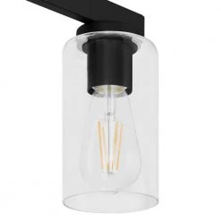 Kendall Manor 29 in. 4 Light Matte Black Bathroom Vanity Light with Clear Glass Shades by Hampton Bay 8 Kendall Manor 29 in. 4 Light Matte Black Bathroom Vanity Light with Clear Glass Shades by Hampton Bay -Hampton Bay Sales matte black hampton bay vanity lighting ehd82620 4 mb a0 1000