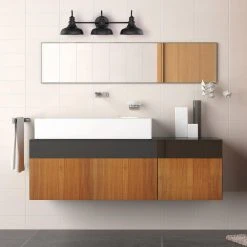 Elmcroft 29 in. 3-Light Matte Black Modern Farmhouse Bathroom Vanity Light with Metal Shades by Hampton Bay 27 Elmcroft 29 in. 3-Light Matte Black Modern Farmhouse Bathroom Vanity Light with Metal Shades by Hampton Bay -Hampton Bay Sales matte black hampton bay vanity lighting hb3672 43 76 1000