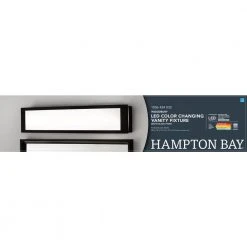 Woodbury 24.6 in. 1-Light Matte Black Integrated LED Bathroom Vanity Light Bar with Frosted Acrylic Shade by Hampton Bay 21 Woodbury 24.6 in. 1-Light Matte Black Integrated LED Bathroom Vanity Light Bar with Frosted Acrylic Shade by Hampton Bay -Hampton Bay Sales matte black hampton bay vanity lighting iqp1301lx 07 bk 76 1000