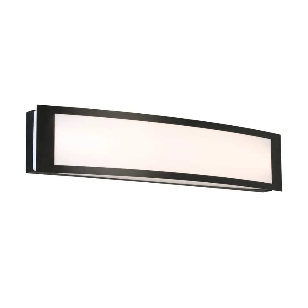 Woodbury 24.5 in. Matte Black LED Vanity Light Bar by Hampton Bay 7 Woodbury 24.5 in. Matte Black LED Vanity Light Bar by Hampton Bay - Image 7