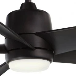 Mena 54 in. White Color Changing Integrated LED Indoor/Outdoor Matte Black Ceiling Fan with Light Kit and Remote Control by Hampton Bay 26 Mena 54 in. White Color Changing Integrated LED Indoor/Outdoor Matte Black Ceiling Fan with Light Kit and Remote Control by Hampton Bay -Hampton Bay Sales matte black with matte black blades hampton bay ceiling fans with lights 99919 76 1000