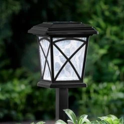 Solar 15 Lumens Matte Gunmetal Outdoor Integrated LED Path Light; Weather/Water/Rust Resistant by Hampton Bay -Hampton Bay Sales matte gunmetal hampton bay path lights 62000 4f 1000