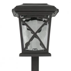 Solar 15 Lumens Matte Gunmetal Outdoor Integrated LED Path Light; Weather/Water/Rust Resistant by Hampton Bay -Hampton Bay Sales matte gunmetal hampton bay path lights 62000 c3 1000