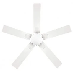 52 in. Corwin Indoor/Outdoor Matte White LED Ceiling Fan with Light Kit by Hampton Bay -Hampton Bay Sales matte white hampton bay ceiling fans with lights 56059 1d 1000