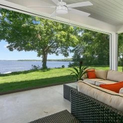 52 in. Corwin Indoor/Outdoor Matte White LED Ceiling Fan with Light Kit by Hampton Bay -Hampton Bay Sales matte white hampton bay ceiling fans with lights 56059 31 1000