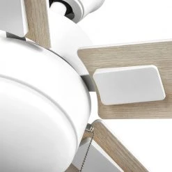 52 in. Corwin Indoor/Outdoor Matte White LED Ceiling Fan with Light Kit by Hampton Bay -Hampton Bay Sales matte white hampton bay ceiling fans with lights 56059 76 1000