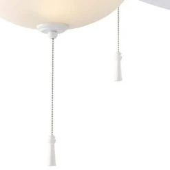 North Pond 52 in. Indoor/Outdoor LED Matte White Ceiling Fan with Light Kit, Reversible Motor and Reversible Blades by Hampton Bay -Hampton Bay Sales matte white hampton bay ceiling fans with lights 59216 1f 1000