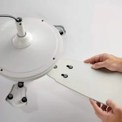 North Pond 52 in. Indoor/Outdoor LED Matte White Ceiling Fan with Light Kit, Reversible Motor and Reversible Blades by Hampton Bay -Hampton Bay Sales matte white hampton bay ceiling fans with lights 59216 40 1000