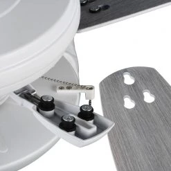 North Pond 52 in. Indoor/Outdoor LED Matte White Ceiling Fan with Light Kit, Reversible Motor and Reversible Blades by Hampton Bay -Hampton Bay Sales matte white hampton bay ceiling fans with lights 59216 77 1000