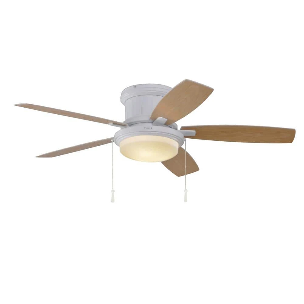 Roanoke 48 in. LED Indoor/Outdoor Matte White Ceiling Fan with Light Kit by Hampton Bay 13 Roanoke 48 in. LED Indoor/Outdoor Matte White Ceiling Fan with Light Kit by Hampton Bay - Image 13