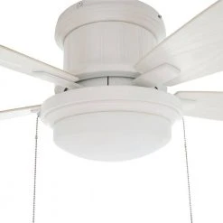 Roanoke 48 in. LED Indoor/Outdoor Matte White Ceiling Fan with Light Kit by Hampton Bay 23 Roanoke 48 in. LED Indoor/Outdoor Matte White Ceiling Fan with Light Kit by Hampton Bay -Hampton Bay Sales matte white hampton bay ceiling fans with lights yg216 mwh 44 1000