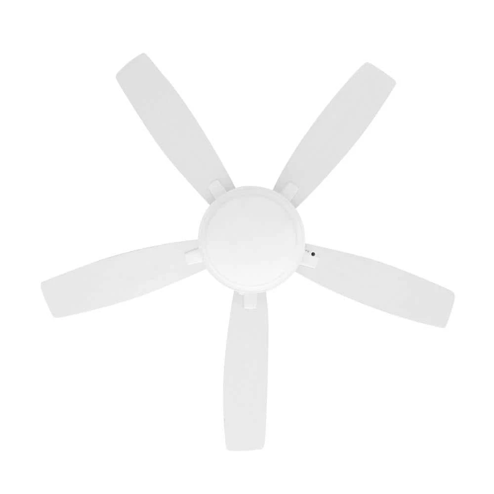 Roanoke 48 in. LED Indoor/Outdoor Matte White Ceiling Fan with Light Kit by Hampton Bay 7 Roanoke 48 in. LED Indoor/Outdoor Matte White Ceiling Fan with Light Kit by Hampton Bay - Image 7