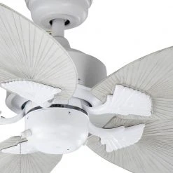 Lillycrest 52 in. Indoor/Outdoor Matte White Ceiling Fan with Downrod and Reversible Motor; Light Kit Adaptable by Hampton Bay -Hampton Bay Sales matte white hampton bay ceiling fans without lights 32718 c3 1000