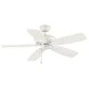 Heirloom 52 in. Indoor/Outdoor Matte White Ceiling Fan by Hampton Bay