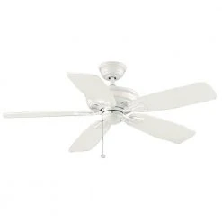 Heirloom 52 in. Indoor/Outdoor Matte White Ceiling Fan by Hampton Bay