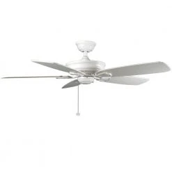 Heirloom 52 in. Indoor/Outdoor Matte White Ceiling Fan by Hampton Bay -Hampton Bay Sales matte white hampton bay ceiling fans without lights 51288 77 1000