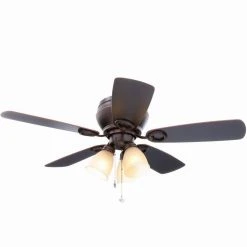 Whitlock 44 in. LED Indoor Mediterranean Bronze Ceiling Fan with Light Kit by Hampton Bay -Hampton Bay Sales mediterranean bronze hampton bay ceiling fans with lights 52644 31 1000
