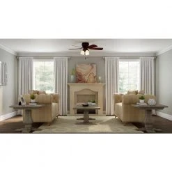 Whitlock 44 in. LED Indoor Mediterranean Bronze Ceiling Fan with Light Kit by Hampton Bay -Hampton Bay Sales mediterranean bronze hampton bay ceiling fans with lights 52644 40 1000