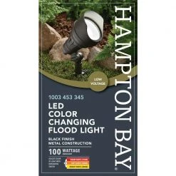 17-Watt Millennium Black Adjustable Light Color Outdoor Integrated LED Landscape Flood Light by Hampton Bay 10 17-Watt Millennium Black Adjustable Light Color Outdoor Integrated LED Landscape Flood Light by Hampton Bay -Hampton Bay Sales millennium black hampton bay landscape flood lights iwh1501ll 7 1f 1000