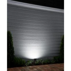 9.8-Watt Black Adjustable Light Color Outdoor Integrated LED Landscape Flood Light by Hampton Bay -Hampton Bay Sales millennium black hampton bay landscape flood lights iwh5101l 2 1d 1000