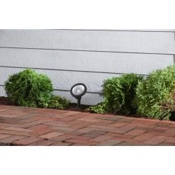 9.8-Watt Black Adjustable Light Color Outdoor Integrated LED Landscape Flood Light by Hampton Bay -Hampton Bay Sales millennium black hampton bay landscape flood lights iwh5101l 2 a0 1000